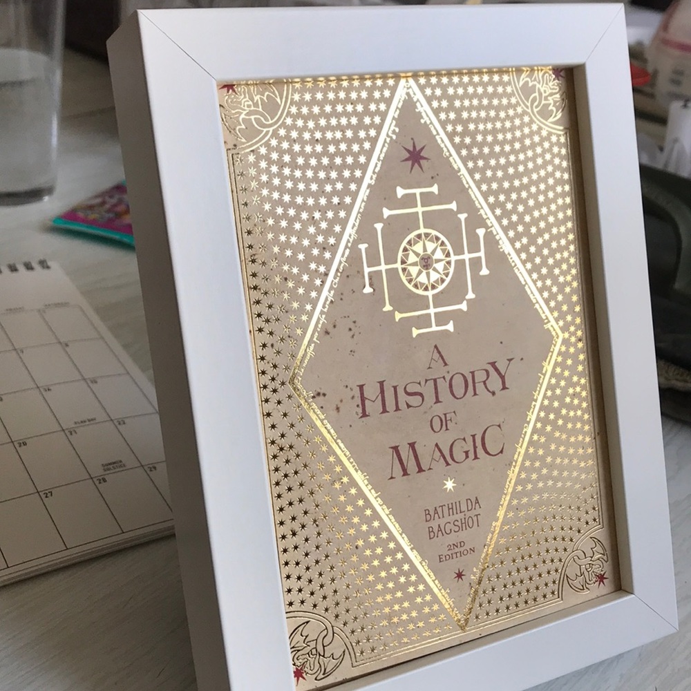 NWT MinaLima notecard framed Harry Potter